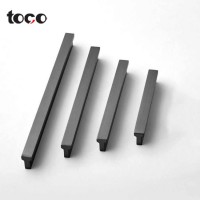 TOCO Modern Pull Handle Exterior Door  Aluminum Handle Profile Kitchen Brushed Steel Kitchen Door Handles